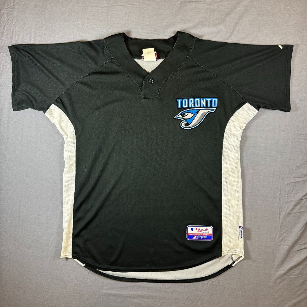 Toronto Blue Jays Roy Halladay Majestic Black Jersey Spring Training Mens Large